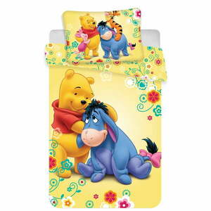 Pamut gyerek ágyneműhuzat babaágyhoz 100x135 cm Winnie-the-Pooh – Jerry Fabrics kép