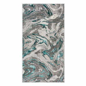 Szürke-türkiz szőnyeg 80x150 cm Marbled – Flair Rugs kép