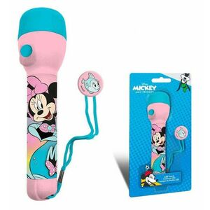 Disney Minnie Mermaid elemlámpa, zseblámpa 21 cm kép