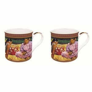 R2S.171GAU1 Porcelán bögreszett 2db-os dobozban, 300ml, Gauguin: Tahiti nők a parton kép