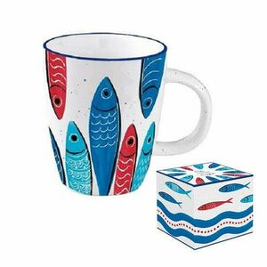 R2S.2203SARD Porcelánbögre 350ml dobozban, Sardine&- 039;s Party kép