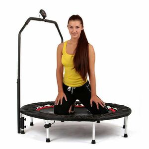 Jumping fitness trambulin kapaszkodóval inSPORTline PROFI Digital 140 cm kép