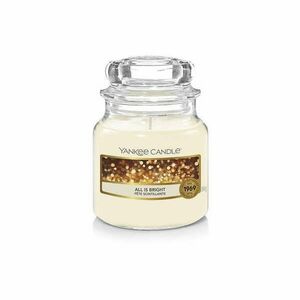 All is Bright, Yankee Candle illatgyertya, kicsi üveg (meleg pézsma, citrusos aroma) kép