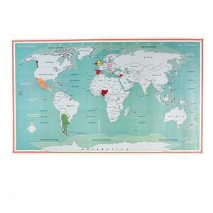 Kaparós térkép 87x52 cm World Map – Rex London kép