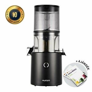 Hurom H300 Smart Slow Juicer (FEKETE) + Juice Biblia kép