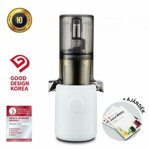 Hurom H310A Slow Juicer (FEHÉR) + Juice Biblia kép