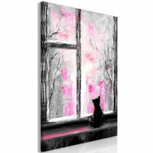 Longing Kitty (1 rész) Függőleges Pink 40x60 - vászonkép kép