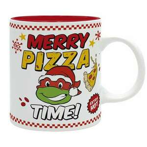 Tini Nindzsa Teknőcök, Merry Pizza Time karácsonyi bögre, 320 ml kép