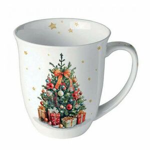 AMB.38419175 Decorated Christmas tree porcelánbögre 0, 4l kép