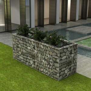 vidaXL acél gabion magaságyás 270 x 90 x 100 cm kép