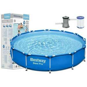 Bestway Steel Pro medence 3, 66x0, 76 m kép