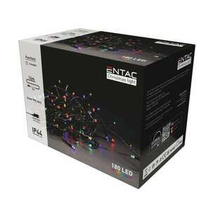 Entac Christmas IP44 180 LED fényfüzér Multicolor 14m (ECL-180-MC) (ECL-180-MC) kép