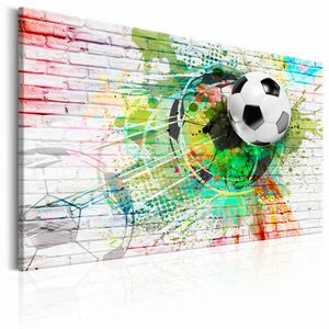 Színes sport (futball) 120x80 - vászonkép kép