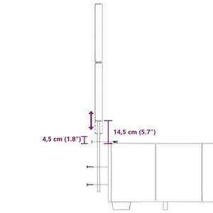 vidaXL sötétszürke szövet rugós ágy matraccal 180 x 200 cm kép