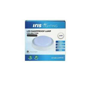 Iris Lighting ML-CELCPROOF 24W/4000K/2200lm IP44 fehér LED mennyezeti lámpa kép