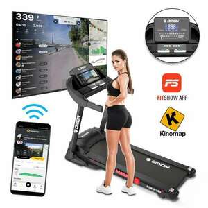 Orion RUN M700 elektromos futópad, Bluetooth - FIt Show app, Kinomap, motor teljesítménye 2.5le, maximális támogatott súly 140kg, maximális sebesség 18km/h kép