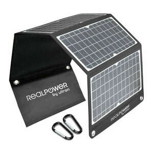 Realpower SP-30E Mobiles 30 W Solarpanel mit USB-A und USB-C Ports kép