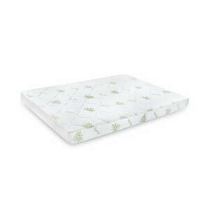 SomnART FermiMax Aloe Vera poliuretán hab matrac 200x200, magasság 15 cm, anatómiai, mosható és levehető huzat cipzárral, tekercselt, nagy szilárdságú kép