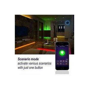 Woox Smart Home LED szalag - R5093 (5 m, 30 LED/m, adapter, színes RGB+meleg fehér, Wi-Fi) kép