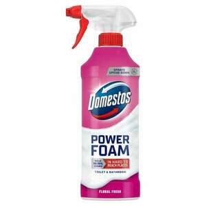 Wc és fürdőszoba tisztító hab 435 ml domestos power foam floral fresh kép