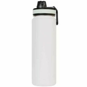 Pufo Camping fém termosz palack italokhoz, izoterm, 500 ml, fehér kép