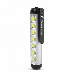 LED-es zseblámpa - munkalámpa móddal - 400 mAh akkumulátor - XPE + SMD LED - 500 lm - IP55 - ezüst kép