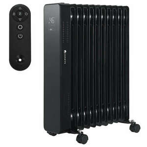 OH125BW2 olajradiátor termosztáttal, LEDdel 2500W teljesítménnyel fekete kép