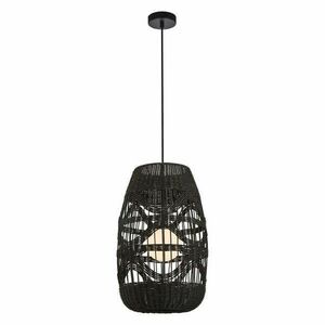 Rattan állítható függőlámpa fekete Milagro Arona Black 250 (ML0354) 1xG9 kép