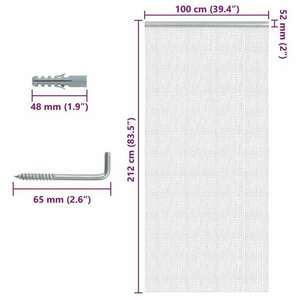 vidaXL alumínium láncos ajtószúnyogháló 100 x 212 cm kép