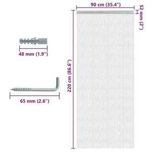 vidaXL alumínium láncos ajtószúnyogháló 90 x 220 cm kép