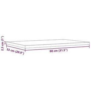 vidaXL 3 db tömör fenyőfa téglalap alakú asztallap 80 x 53 x 2, 5 cm kép