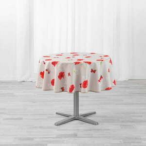 Asztalterítő ø 180 cm Sweet poppy – douceur d'intérieur kép