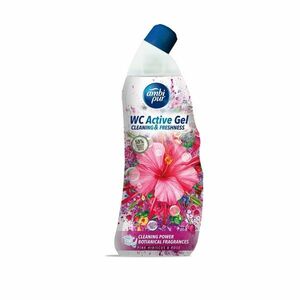 Ambipur WC Aktív Gél Rózsaszín Hibiszkusz és Rózsa750 ml kép