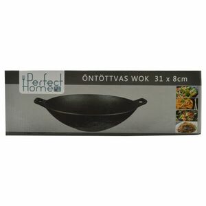 Öntöttvas wok 31 cm kép