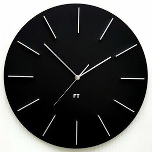 Future Time FT2010BK Round black Design falióra, átmérő 40 cm kép