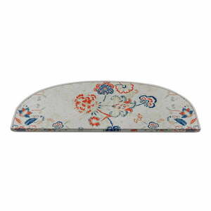 Lépcsőszőnyeg szett 16 db-os 20x65 cm Floral Path – Vitaus kép