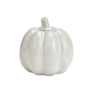 Porcelán sütőtök dekoráció PUMPKIN WHITE 9x9 cm fehér kép