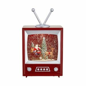 SANTA TV zenélő televízió dekoráció kép