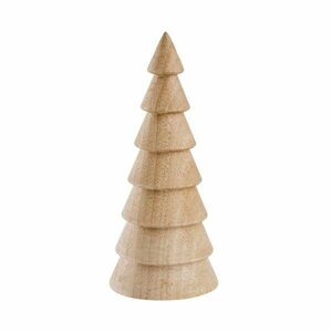 WHITE OAK tölgyfából készült dekoráció, fenyőfa 17cm kép