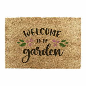 Kókuszrost lábtörlő 40x60 cm Welcome to My Garden – Artsy Doormats kép