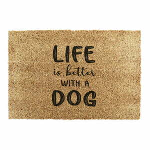 Kókuszrost lábtörlő 60x90 cm Life Is Better With a Dog – Artsy Doormats kép