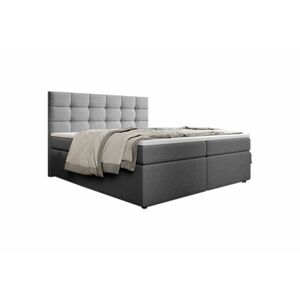 SALMA kárpitozott boxspring ágy + topper, 160x200, inari 91 kép