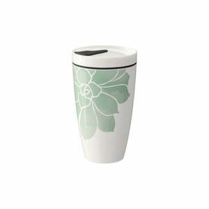 Like To Go zöld-fehér porcelán utazóbögre, 350 ml - Villeroy & Boch kép