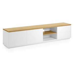 Fehér TV-állvány 200x44 cm Abilen – Kave Home kép