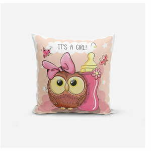 Gyerek párnahuzat 43x43 cm Girl Owl – Mila Home kép