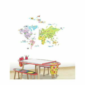 Gyerek térkép 135x65 cm World Map – Ambiance kép