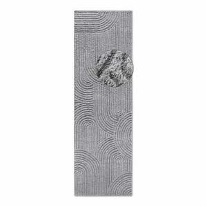 Szürke futószőnyeg 80x240 cm Chappe Light Grey – Elle Decoration kép