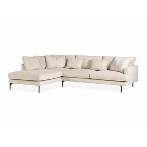 Sarokkanapé Seattle T103, Beige, 87x293x210cm, Lábak: Fém kép