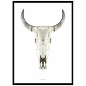 Keretezett poszter 50x70 cm Cow Skull – Malerifabrikken kép