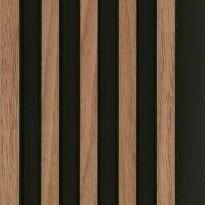 Lamella falburkolat MODERN LINE SLIM Walnut Black 12x122x2650mm kép